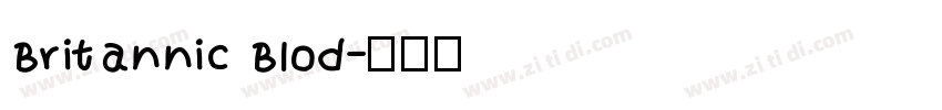 Britannic Blod字体转换